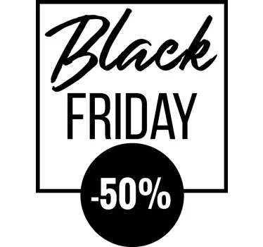 Schaufenster folie black friday sale 50% rabatt - TenStickers