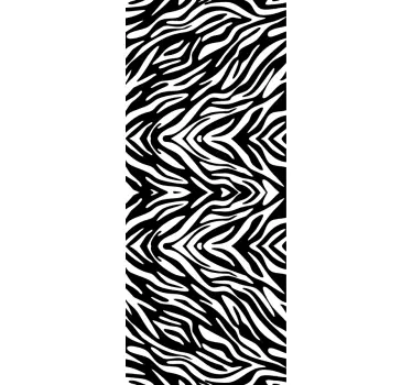 Zebramuster Duschkabinen Folie - TenStickers