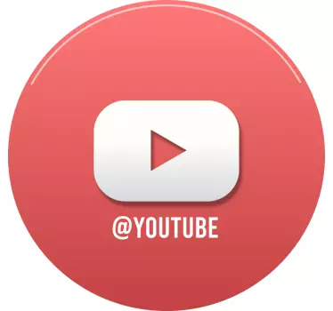 Fenster Sticker Youtube personalisiert - TenStickers