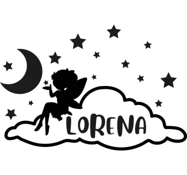 Wandtattoo kinderzimmer kleine feen nacht - TenStickers