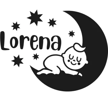 Wandtattoo kinderzimmer schlafende babysterne - TenStickers