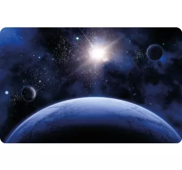 Laptop aufkleber kosmische planeten szene - TenStickers
