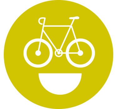 Fahrrad Aufkleber Fahrradlächeln - TenStickers