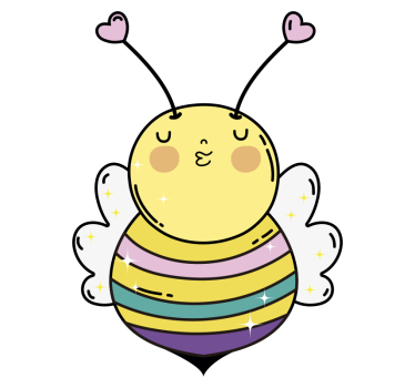 Fahrrad Aufkleber Regenbogenbienenrad - TenStickers