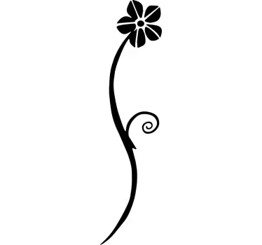 Blumenwelle Fahrrad Aufkleber - TenStickers