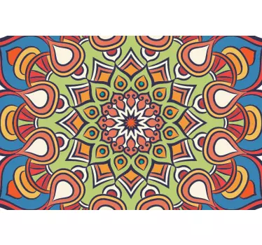 Laptop aufkleber lebhaftes mandala element - TenStickers