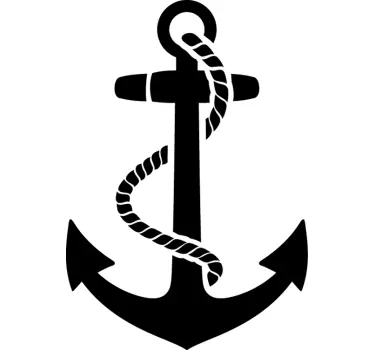 Wandtattoo maritim Wohnzimmer Anker - TenStickers