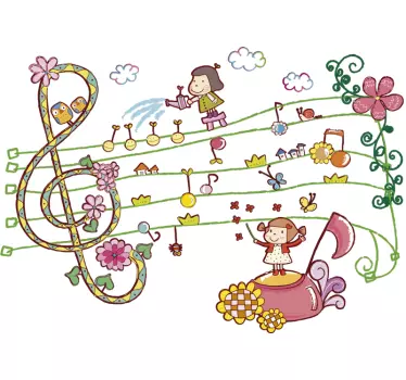Musik Stadt Aufkleber - TenStickers