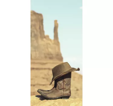 Folie Kühlschrank cowboystiefel-design - TenStickers
