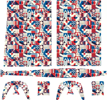 Ps5 skin geometrische muster folien - TenStickers