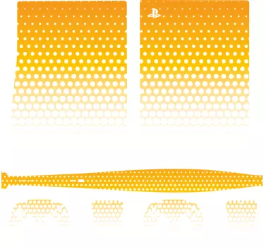 Ps5 skin mit farbverlauf kreismuster - TenStickers