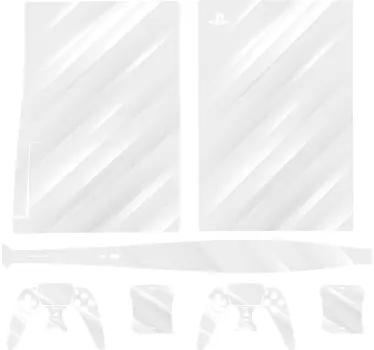 Ps5 skin weiße konsolen-hülle - TenStickers