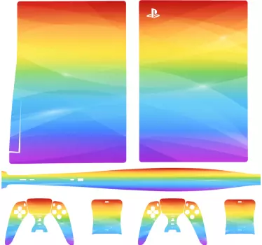 PS5 Skin Regenbogen - TenStickers