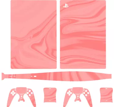Ps5 skin mit elegantem pinken finish - TenStickers