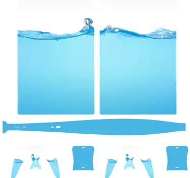 Schwappendes Wasser PS5 Skin - TenStickers