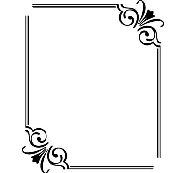 Bordüre selbstklebend elegantes rahmenmotiv - TenStickers
