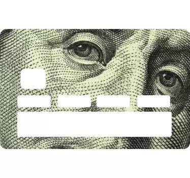 Kreditkarten Sticker Augen dollar suchen - TenStickers