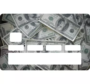 Dollarscheinmuster Kreditkarten Aufkleber - TenStickers