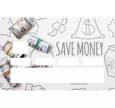 Kreditkarten Sticker Gekritzel finanziell sparen geld - TenStickers