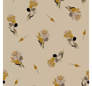 Vintage Blumen Möbelfolie - TenStickers
