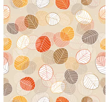 Klebefolie für Möbel Herbstblätter - TenStickers
