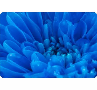 Laptop aufkleber leuchtende blaue blume - TenStickers