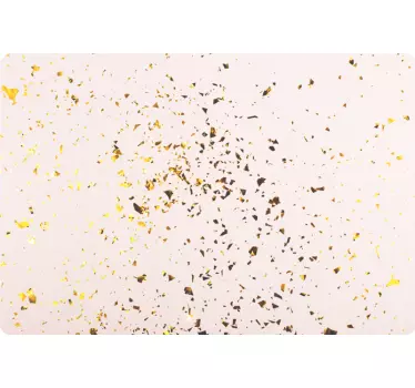 Notebook Aufkleber Weißgoldene folienstruktur - TenStickers