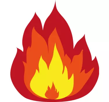 Feuer Autoaufkleber - TenStickers