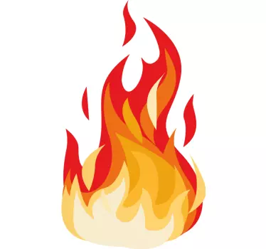 Motorrad Aufkleber Feuer Effekt - TenStickers