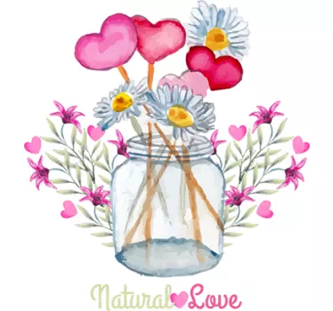 Wandtattoo Blumen natural love - TenStickers
