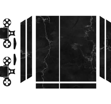 PS4 Skin Ps4 marmor schwarz - TenStickers