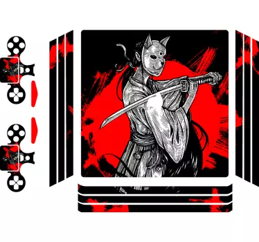 Ninja im japanischen Stil PS4 Skin - TenStickers