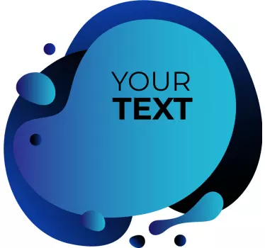 Schaufenster folie individuelle blaue form - TenStickers