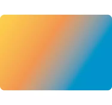 Notebook Aufkleber Blaue und orangefarbene verlaufsfarbe - TenStickers