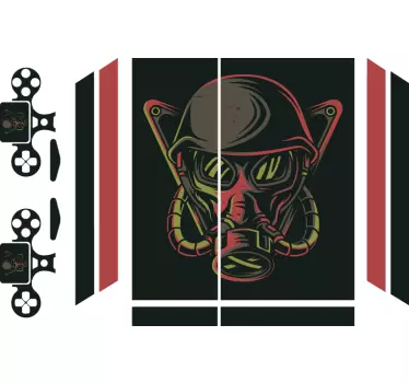 Ps4 aufkleber gasmasken aufkleber - TenStickers