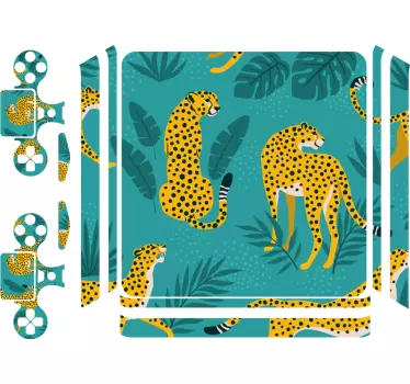 Ps4 aufkleber leopardenmuster spiel - TenStickers