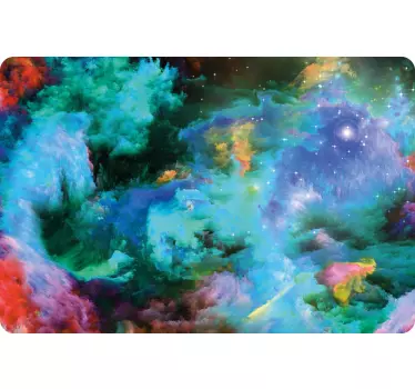 Laptop aufkleber bunte kosmische nebula - TenStickers
