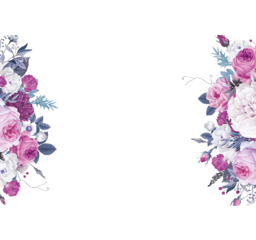 Laptop aufkleber florale ecken kollektion - TenStickers