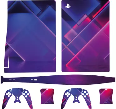 Ps5 skin mit geometrischem muster - TenStickers