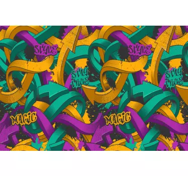 Laptop aufkleber bunte abstrakte pfeile - TenStickers