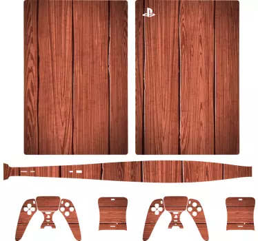 Ps5 skin holzoberflächenabdeckung - TenStickers