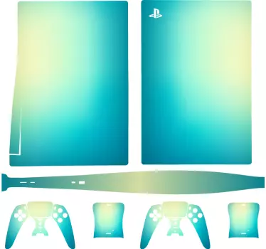 Ps5 skin mit farbverlauf controller skin - TenStickers