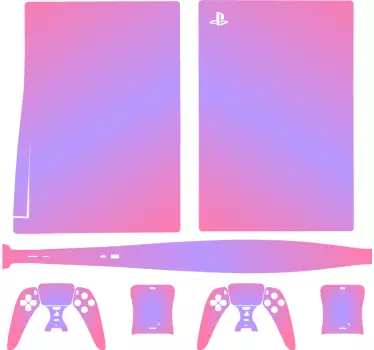 Ps5 skin farbverlauf konsolenabdeckung - TenStickers