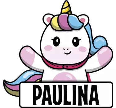 Wandtattoo kinderzimmer zauberhafte einhornfigur - TenStickers