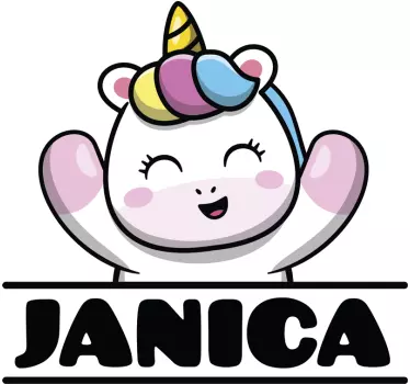 Wandtattoo kinderzimmer mit zauberhaftem einhorn - TenStickers