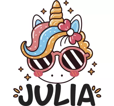 Wandtattoo kinderzimmer einhorn charakter anpassung - TenStickers