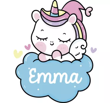 Wandtattoo kinderzimmer bezauberndes einhorn kunstwerk - TenStickers