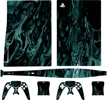 Ps5 skin fluid abstraktes muster - TenStickers