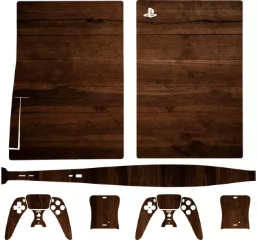 PS5 Skin Kona holz - TenStickers