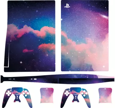 PS5 Skin Lila dunkler himmel - TenStickers
